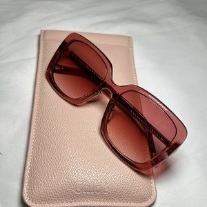 Chloé - Pink Square Sunglasses